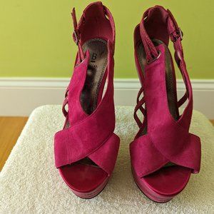 Bakers Fushia Magenta Gorgeous High Heels Sz 6